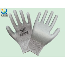 Poliéster Shell Nitrilo guantes de trabajo de seguridad recubiertos (N6008)